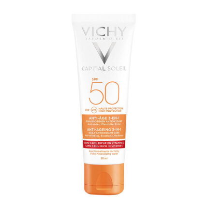 BLOQU CAPITAL SOLEIL ANTIEDAD 3 EN 1 SPF 50+TUBO 50 ML