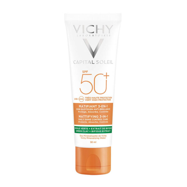 BLOQU CAPITAL SOLEIL MATIFICANTE 3 EN 1 SPF 50+TBO50 ML