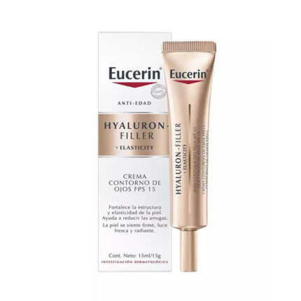 EUCERIN HYALURON FILLER+ELASTICITY CONT OJOS FPS15 TUBO 15ML