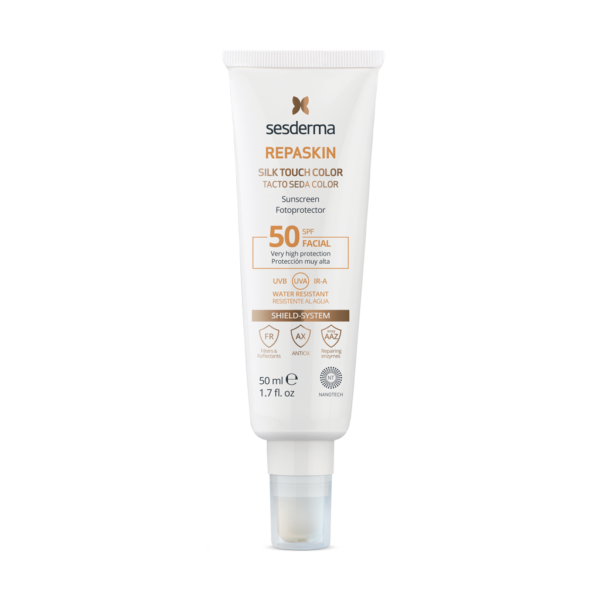 REPASKIN FACIAL SPF50 TOQUE SEDA COLOR 50ML