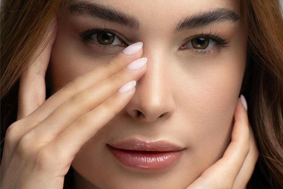 Rostro femenino con armonización facial de aspecto natural y expresión relajada