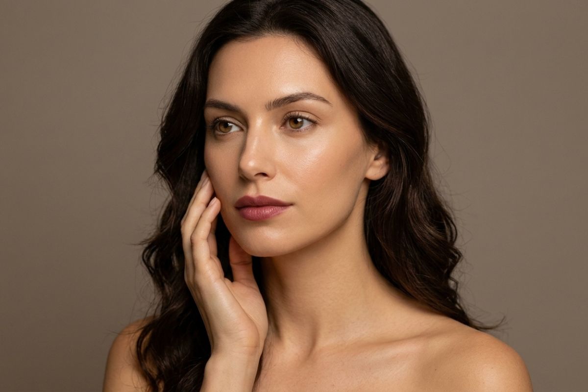 Rostro con proporciones equilibradas y resultado natural tras una armonización facial.